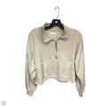 Sweatshirt Collar By Abercrombie And Fitch In Beige, Size: M