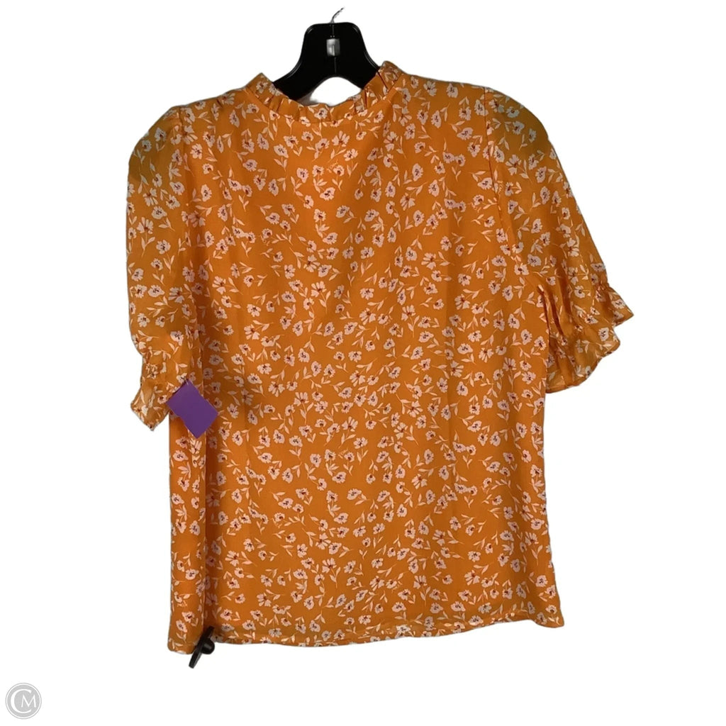 Top Short Sleeve By J. Crew In Orange, Size: S