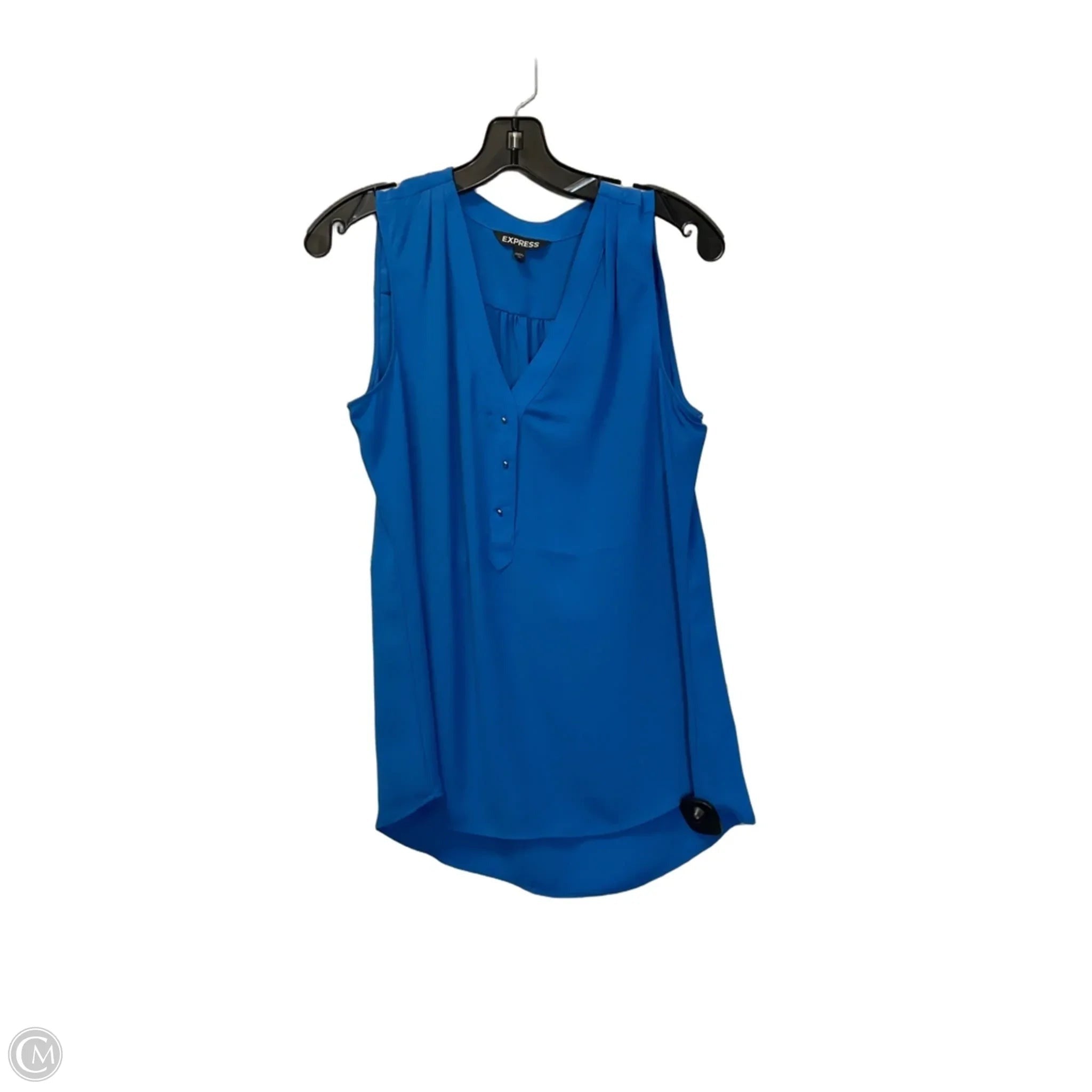 Top Sleeveless Basic By Express In Blue, Size: M