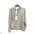 Athletic Top Long Sleeve Collar By Fabletics In Grey, Size: Xl