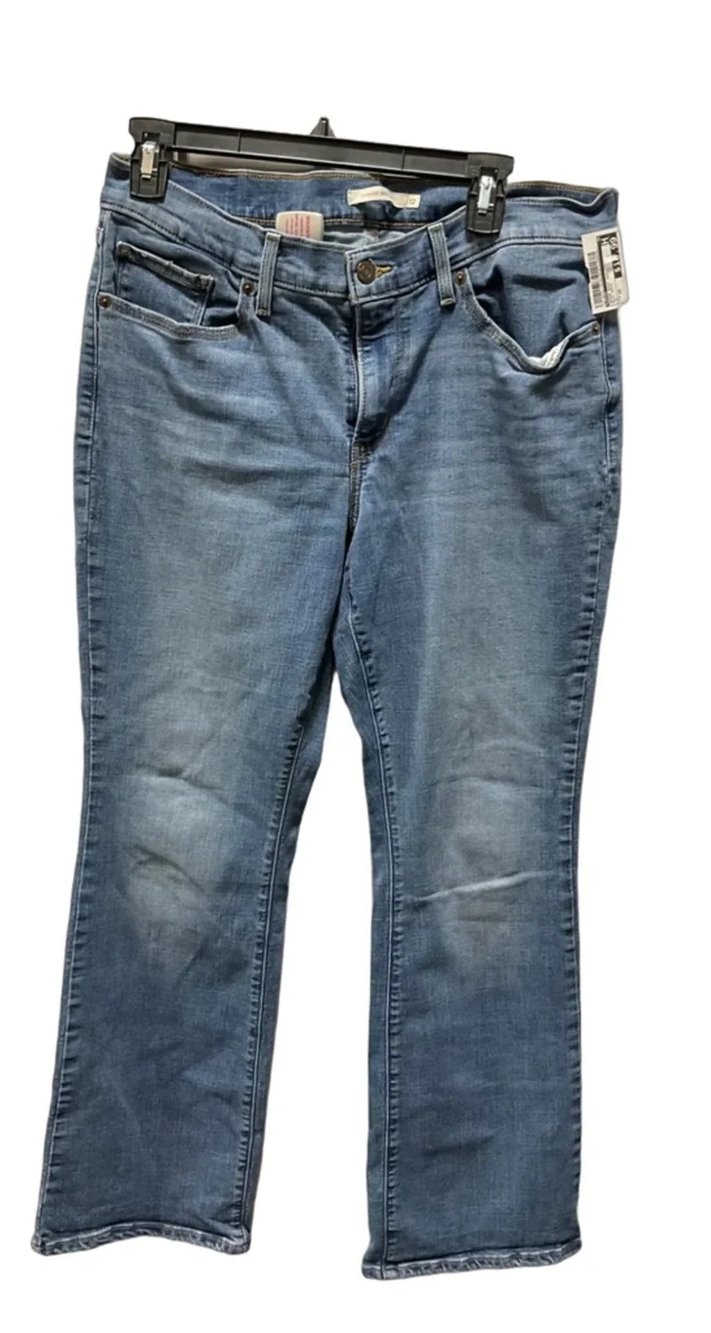 Jeans Boot Cut By Levis In Blue Denim, Size: 12