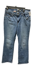 Jeans Boot Cut By Levis In Blue Denim, Size: 12