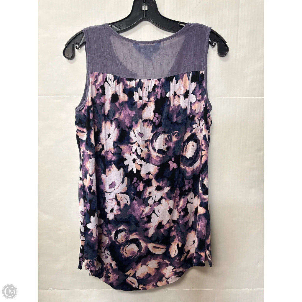 Top Sleeveless By Simply Vera In Purple, Size: Xs