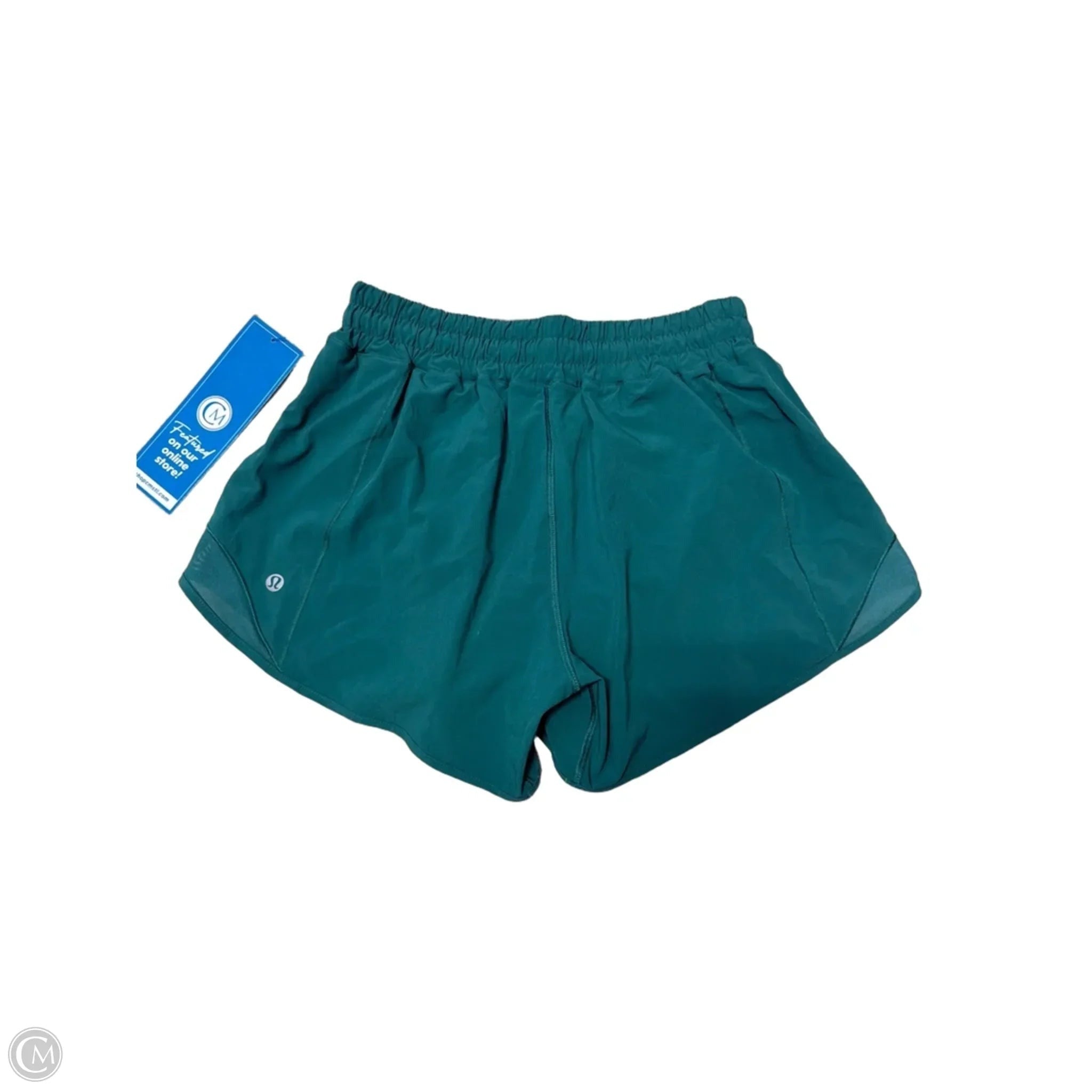 Athletic Shorts By Lululemon In Green, Size: 6