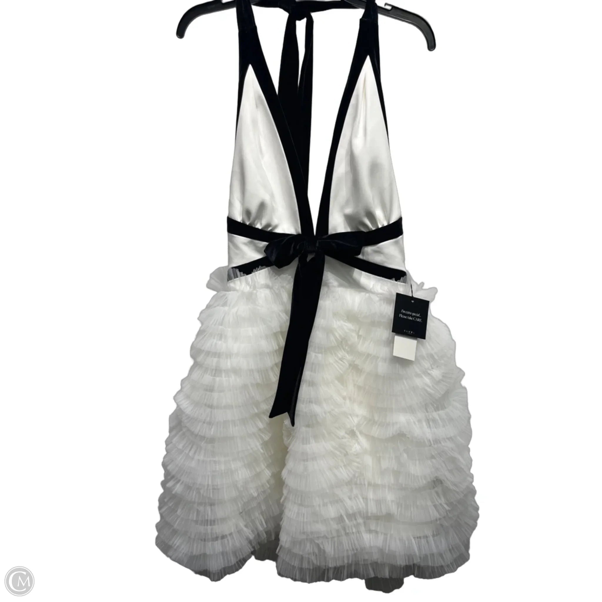 Dress Party Short By CLUB L LONDON In Black & White, Size: 12