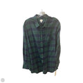 Top Long Sleeve Basic By A New Day In Blue & Green, Size: 2x