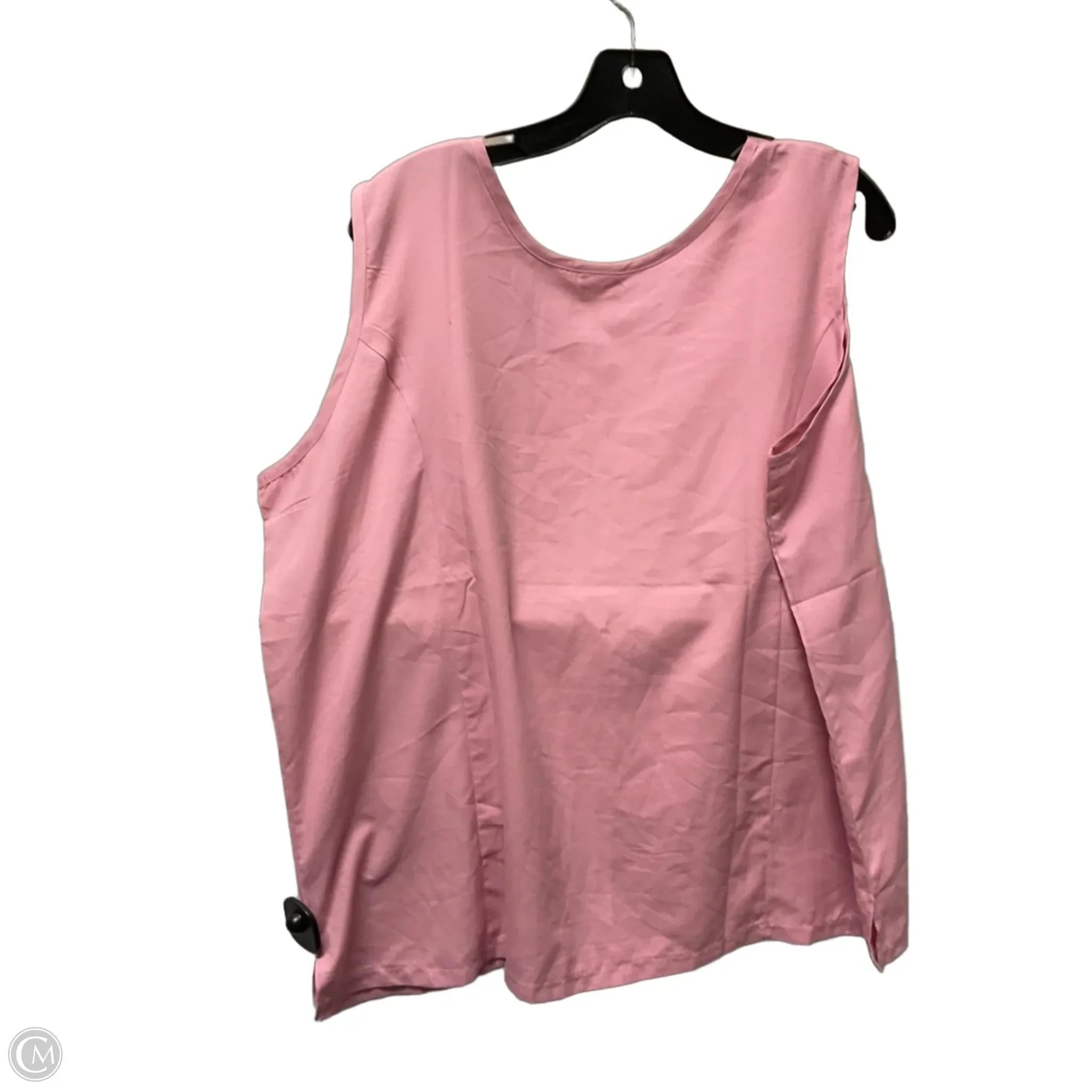Top Sleeveless Basic By Clothes Mentor In Pink, Size: Xl