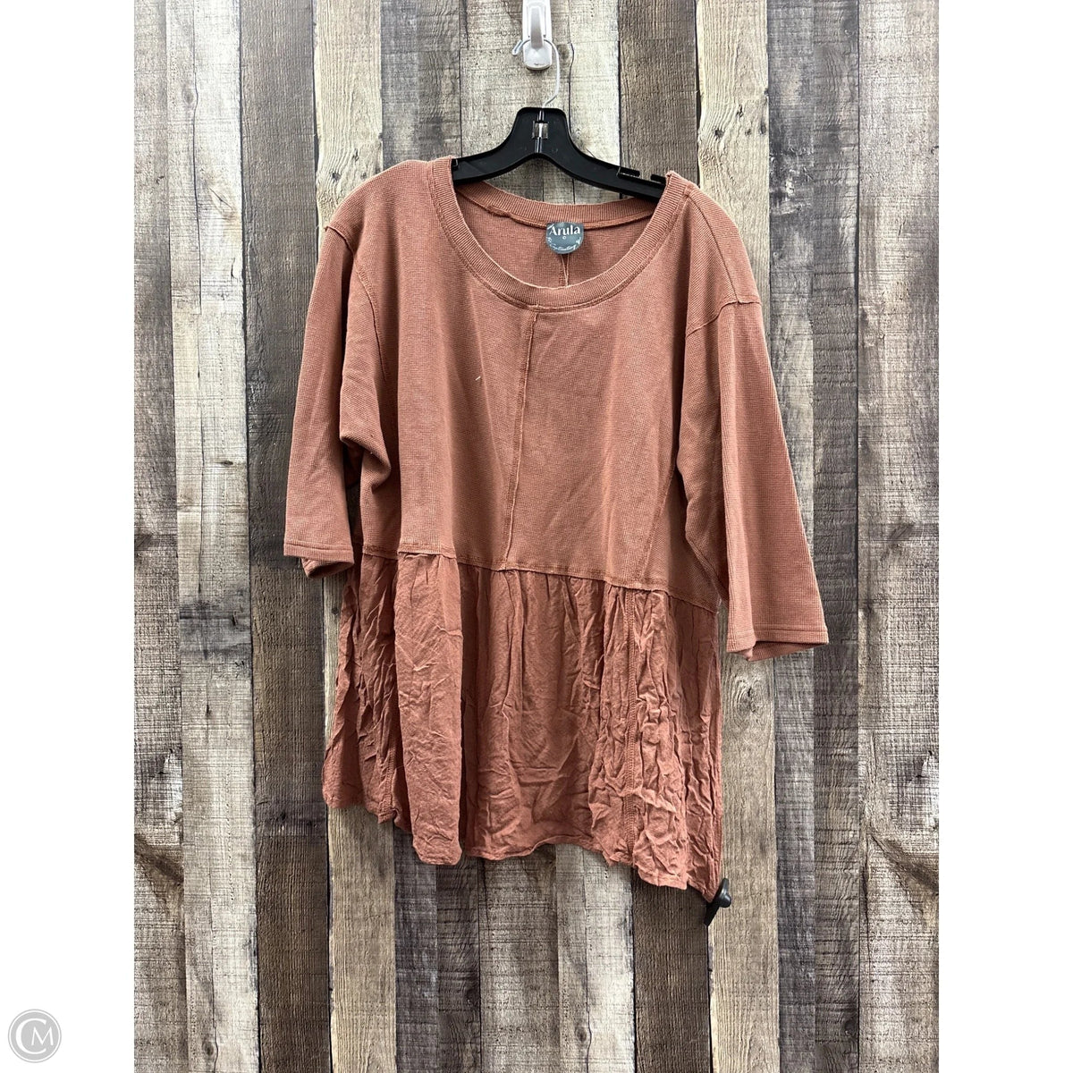 Top Short Sleeve By Arula In Orange, Size: 3x
