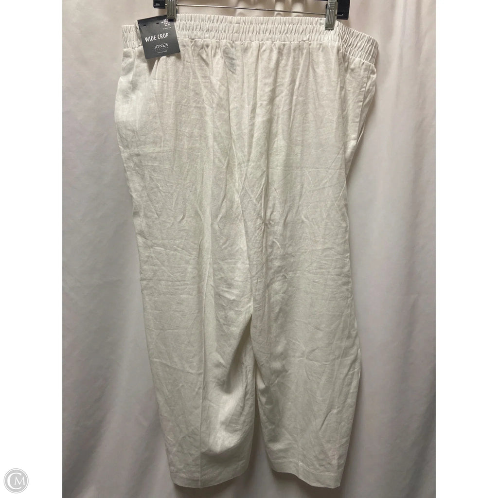 Pants Cropped By Jones New York In White, Size: 2x