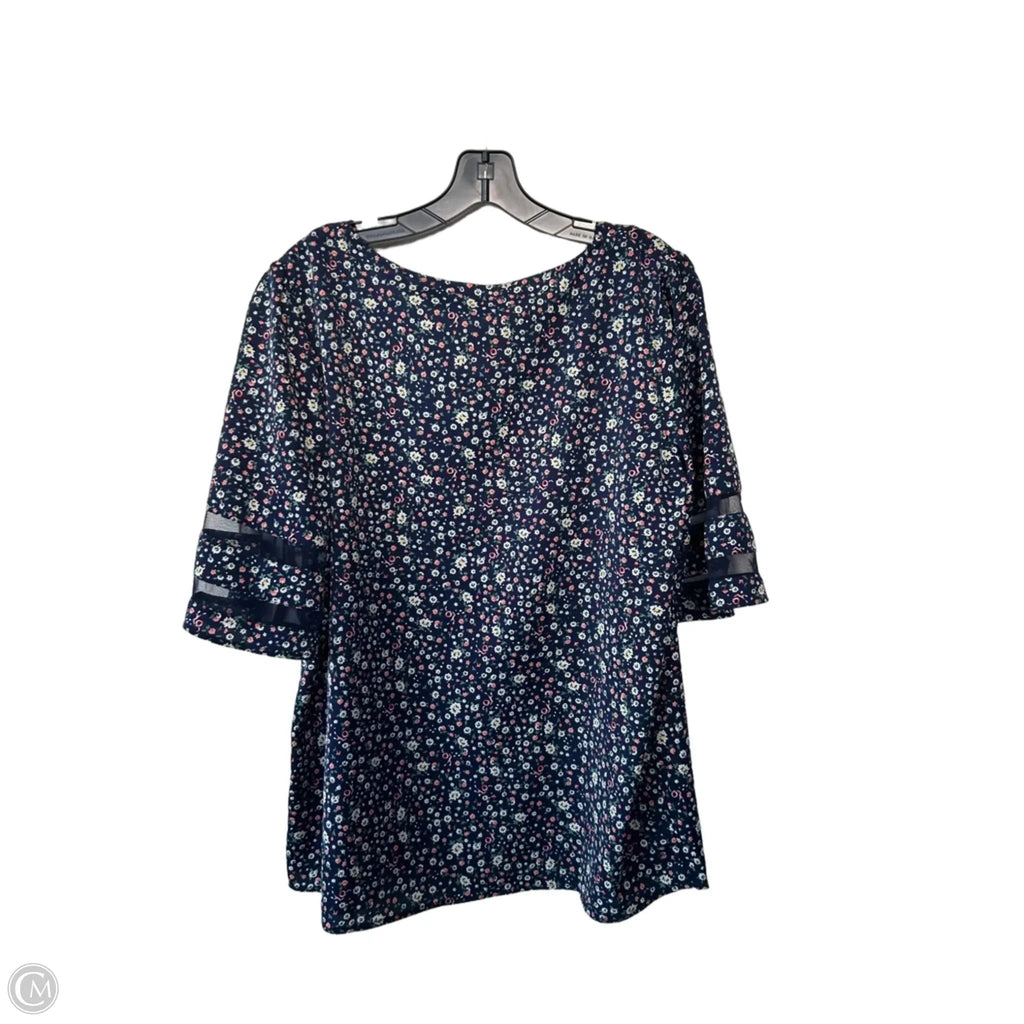 Top Short Sleeve By Clothes Mentor In Blue, Size: Xl