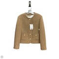 Coat Faux Fur & Sherpa By Cma In Brown, Size: M