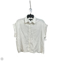 Blouse Short Sleeve By Banana Republic In White, Size: Xs