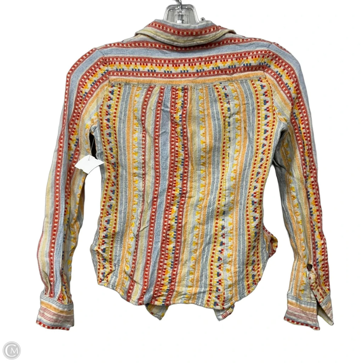 Top Long Sleeve By Anthropologie In Multi-colored, Size: S