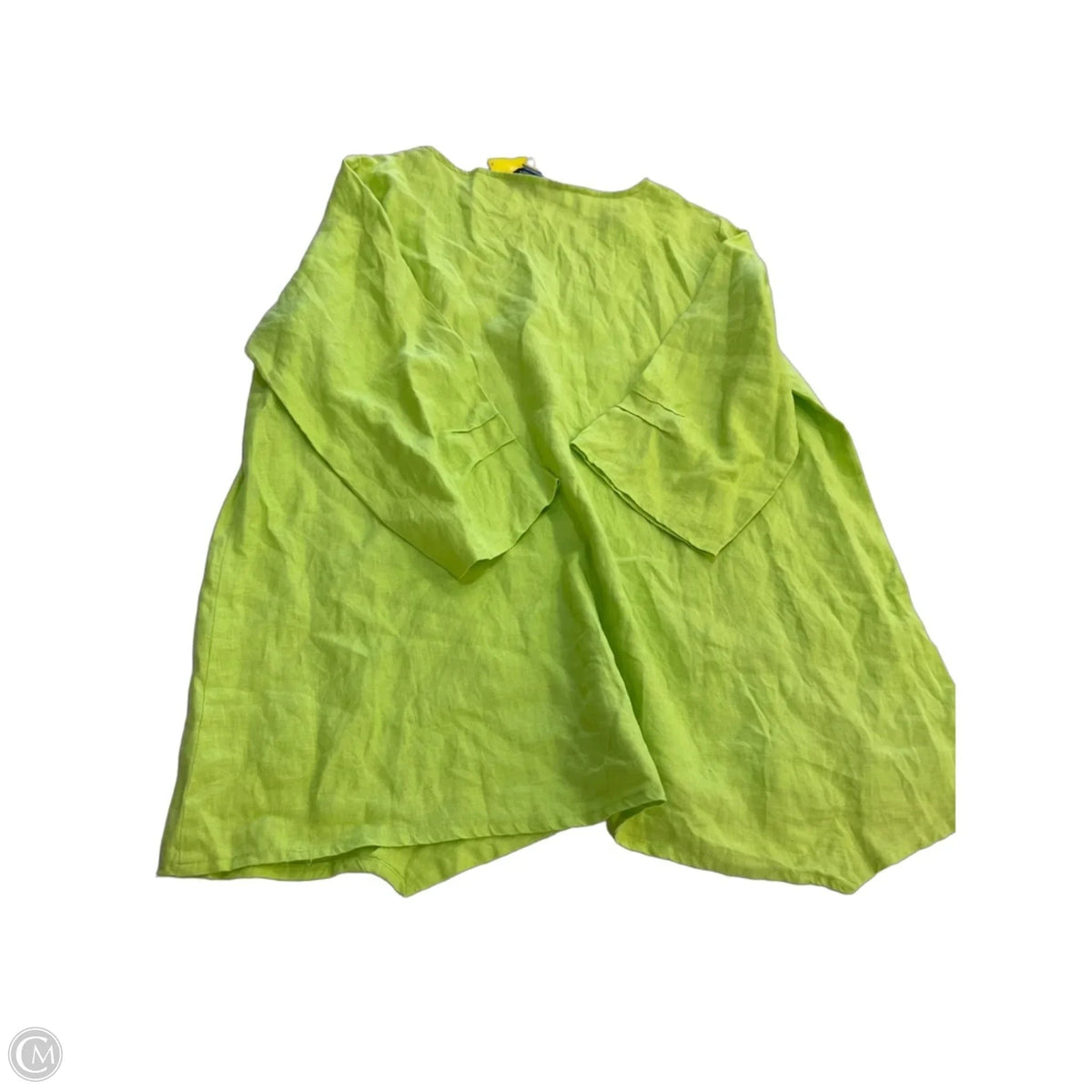 Top 3/4 Sleeve By Ali Miles In Green, Size: 1x