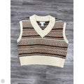Sweater Short Sleeve By Clothes Mentor In Brown & Tan, Size: Xs