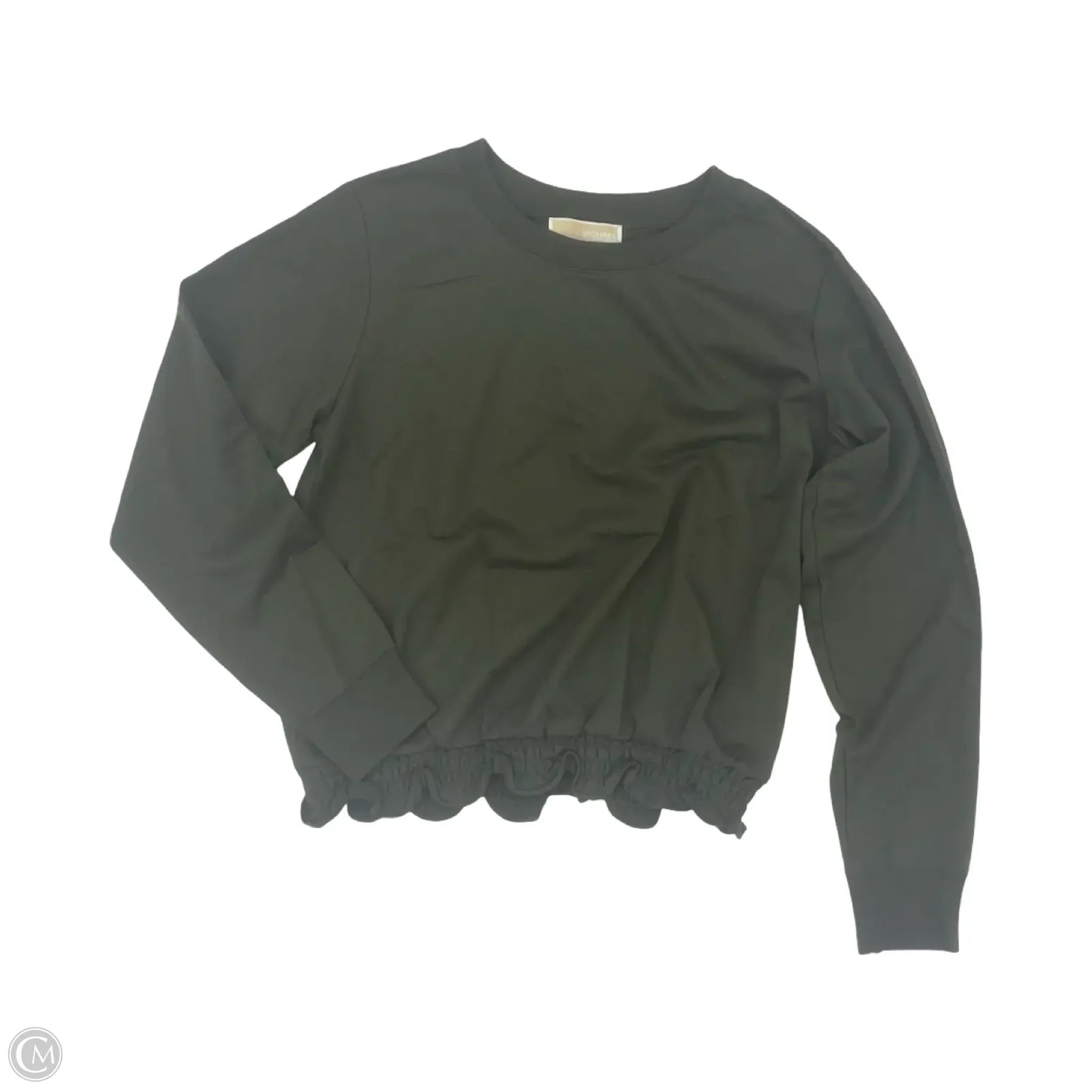 Top Long Sleeve Designer By Michael Kors In Green, Size: M