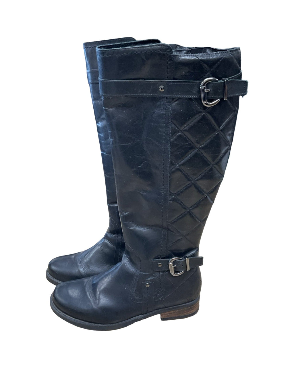 Boots Knee Flats By Clothes Mentor In Black, Size:8.5