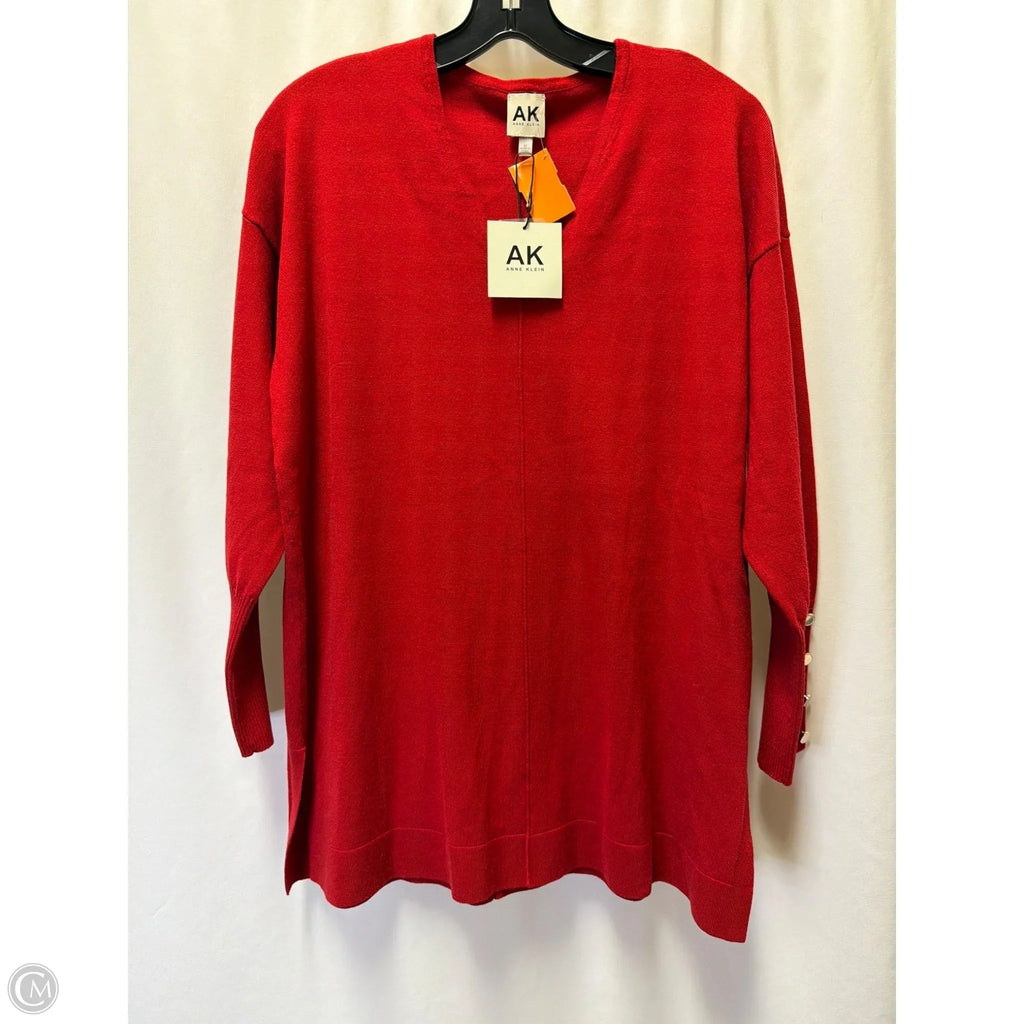 Sweater By Anne Klein In Red, Size: M