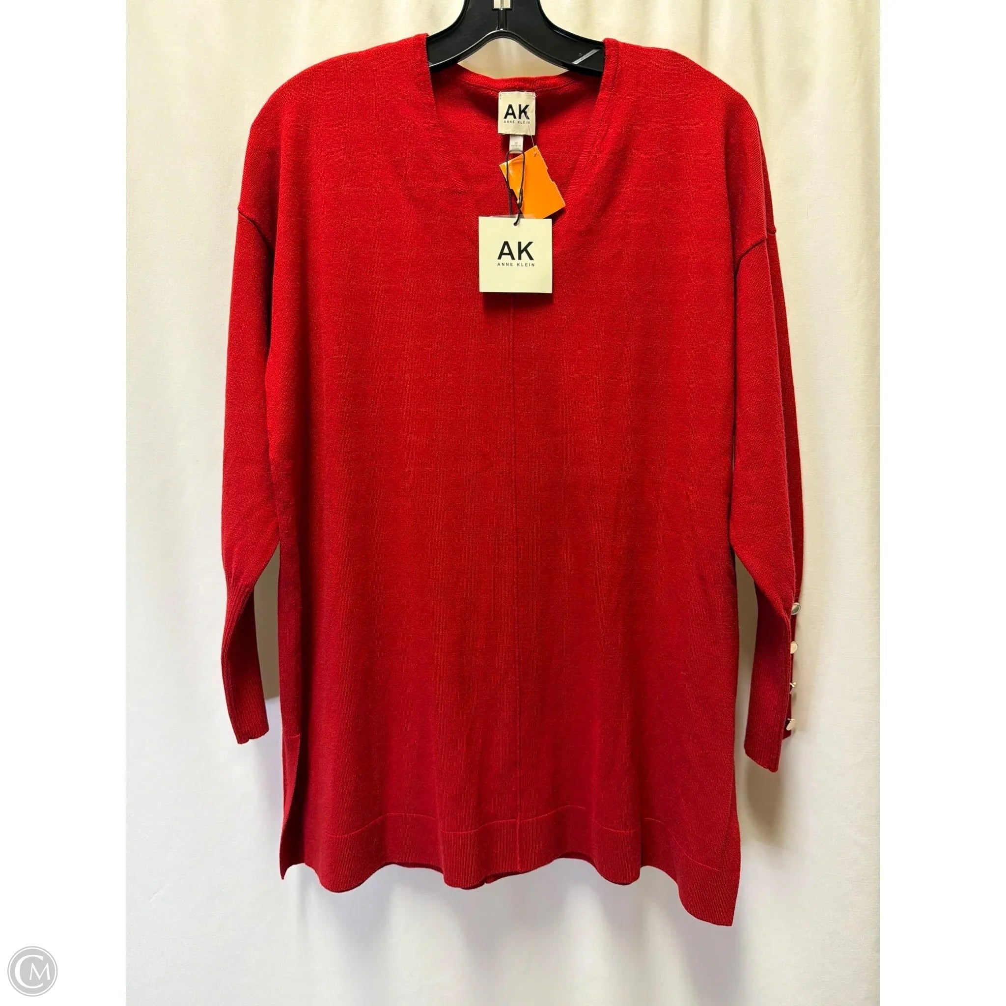 Sweater By Anne Klein In Red, Size: M