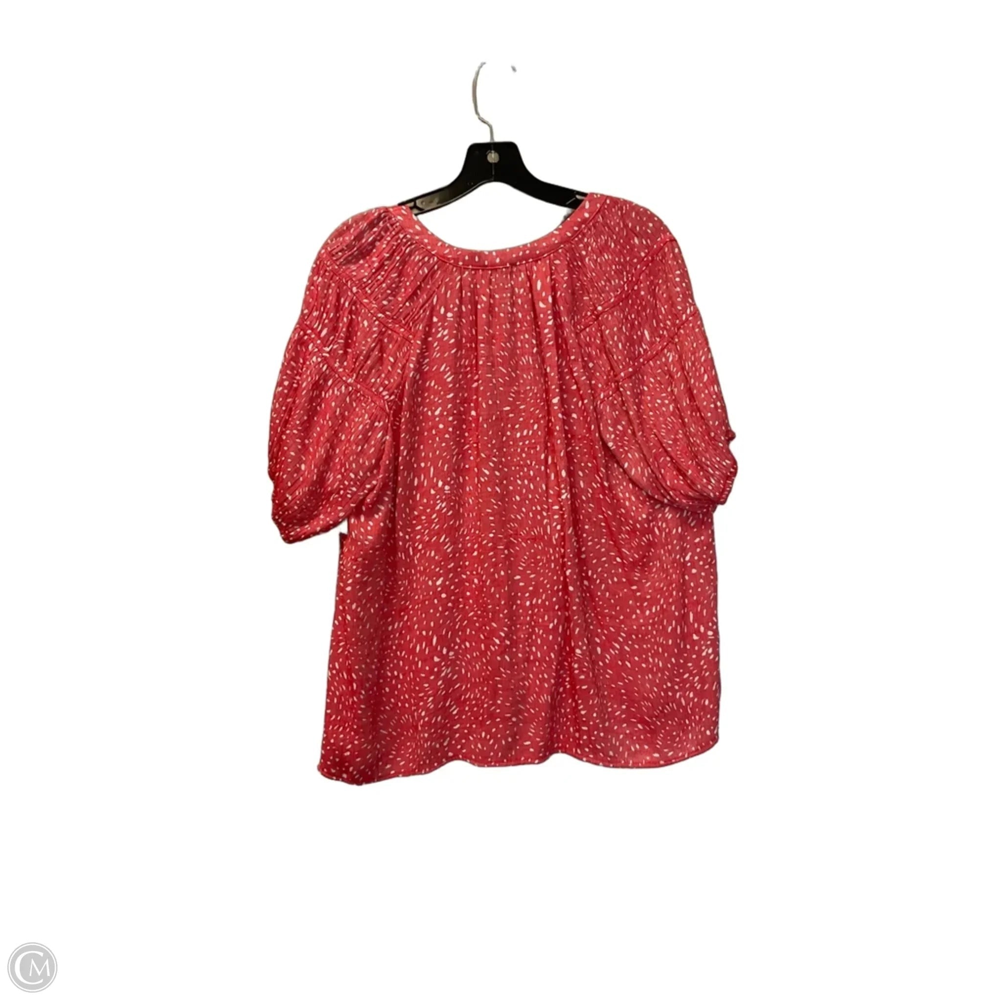 Top Short Sleeve By Wonderly In Red, Size: L