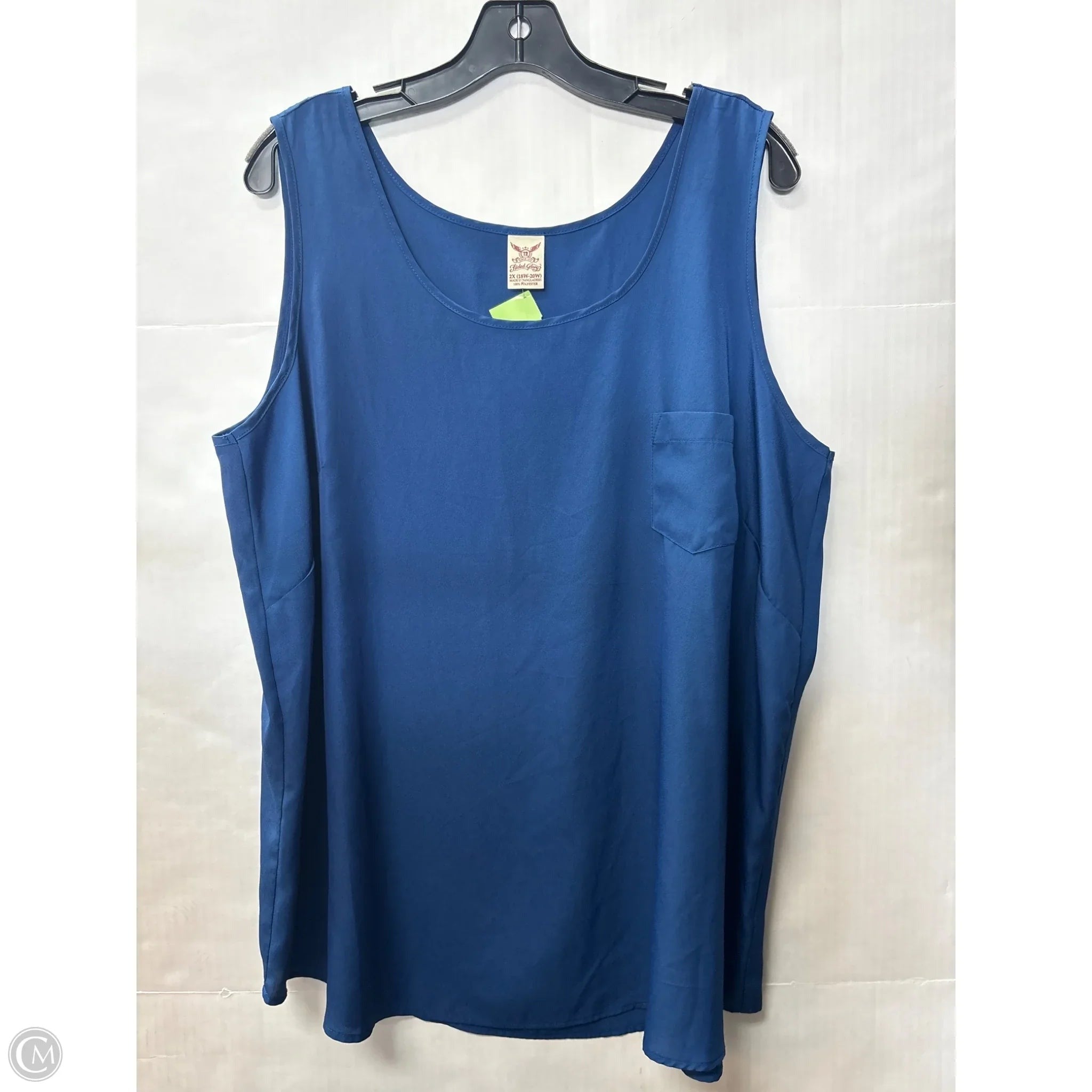 Tank Top By Faded Glory In Blue, Size: 2x