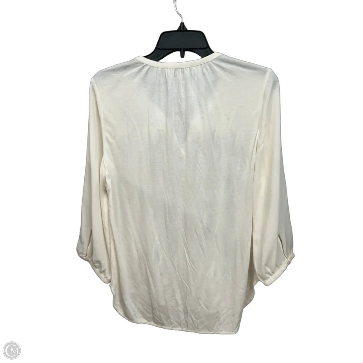 Top Long Sleeve By Loft In Cream, Size: Mp