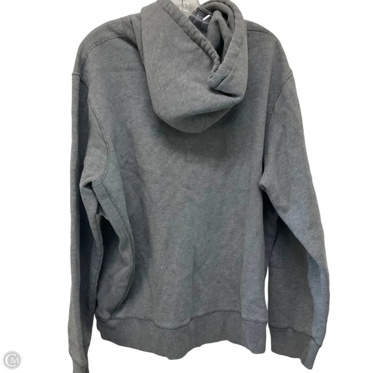 Sweatshirt Hoodie By Abercrombie And Fitch In Grey, Size: L