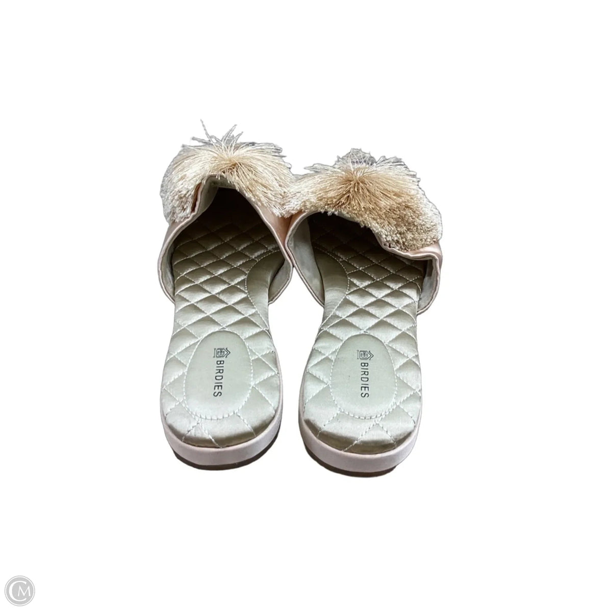 Shoes Flats By Birdies In Gold, Size: 9