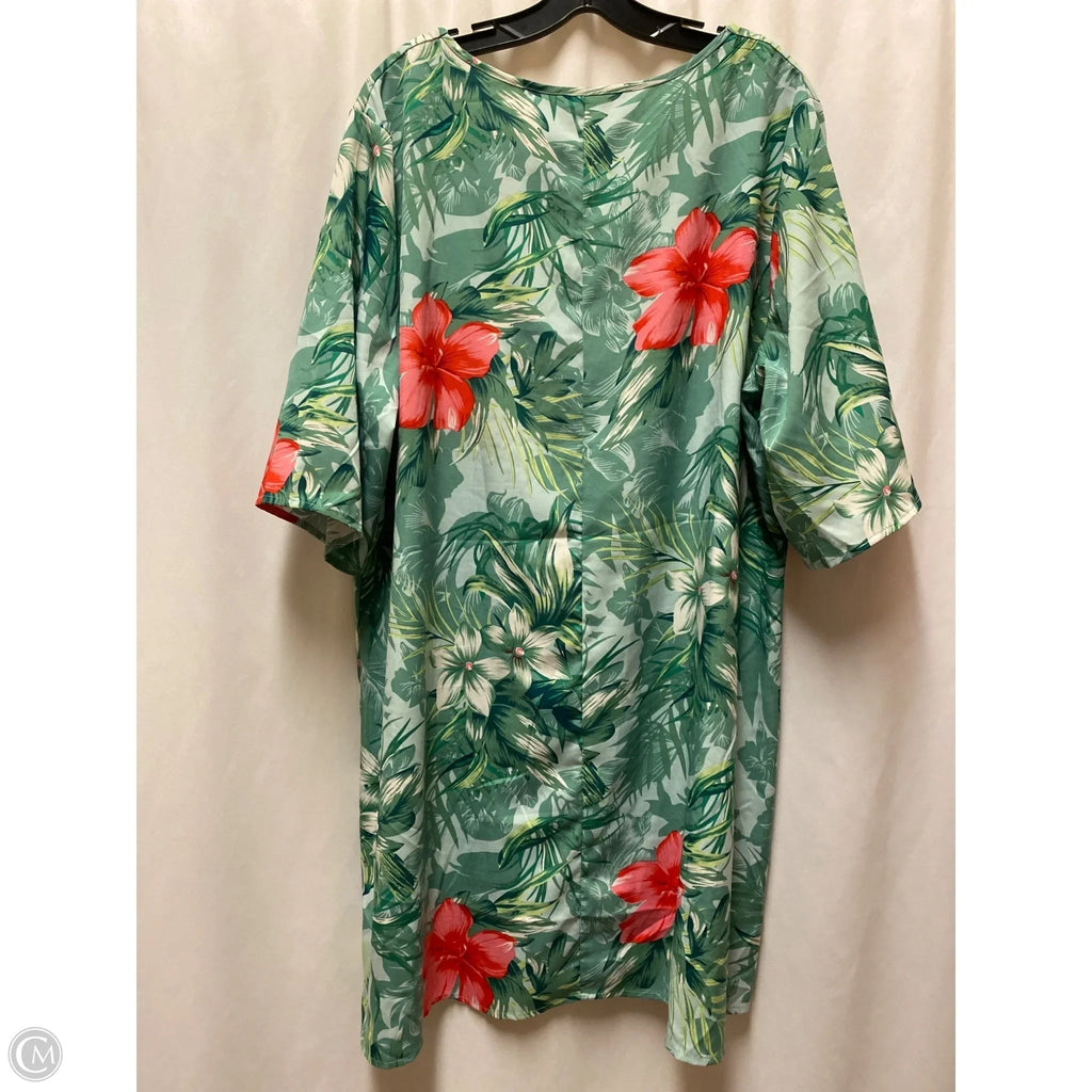 Swimwear Cover-up By Shein In Green, Size: 3x