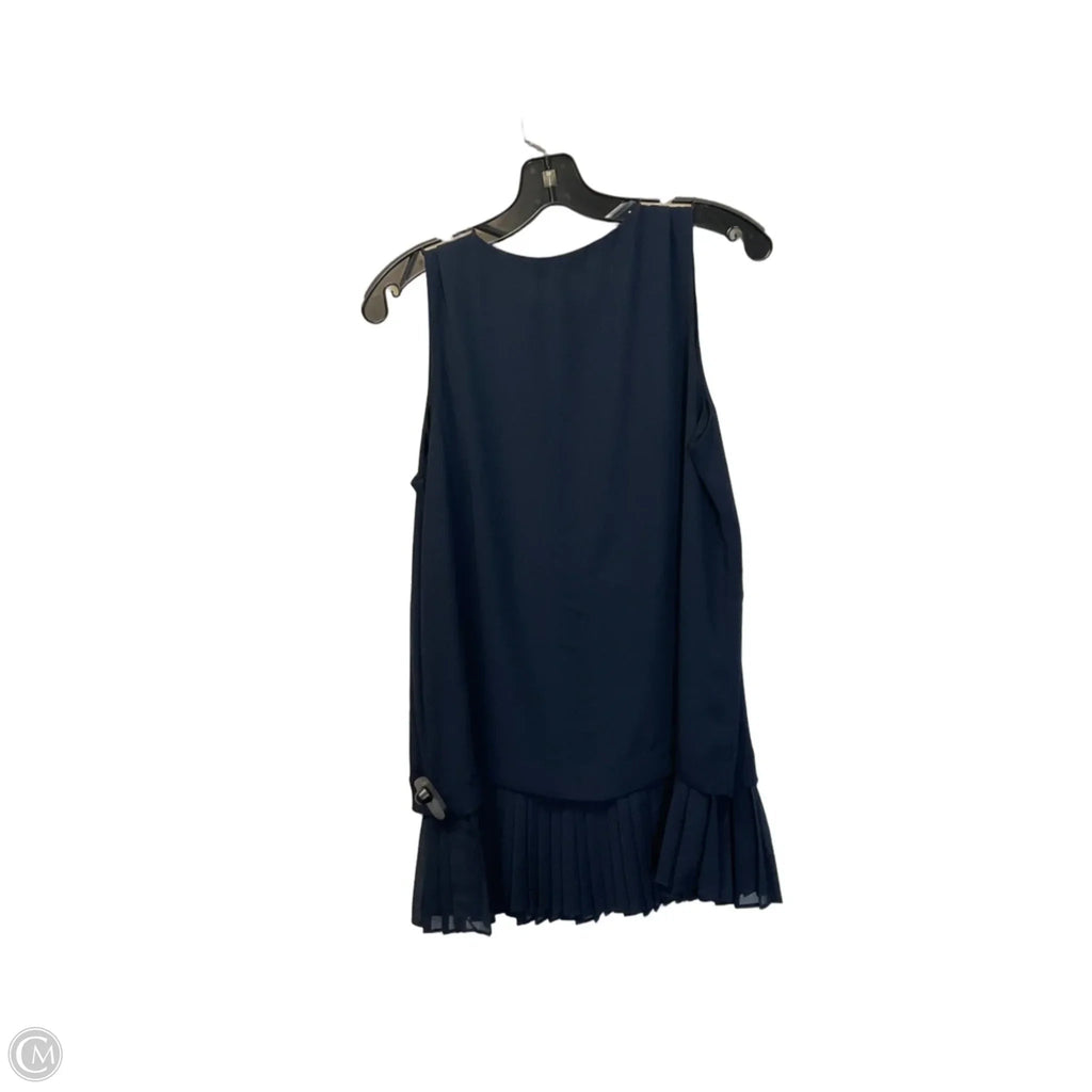 Top Sleeveless By Banana Republic In Navy, Size: M