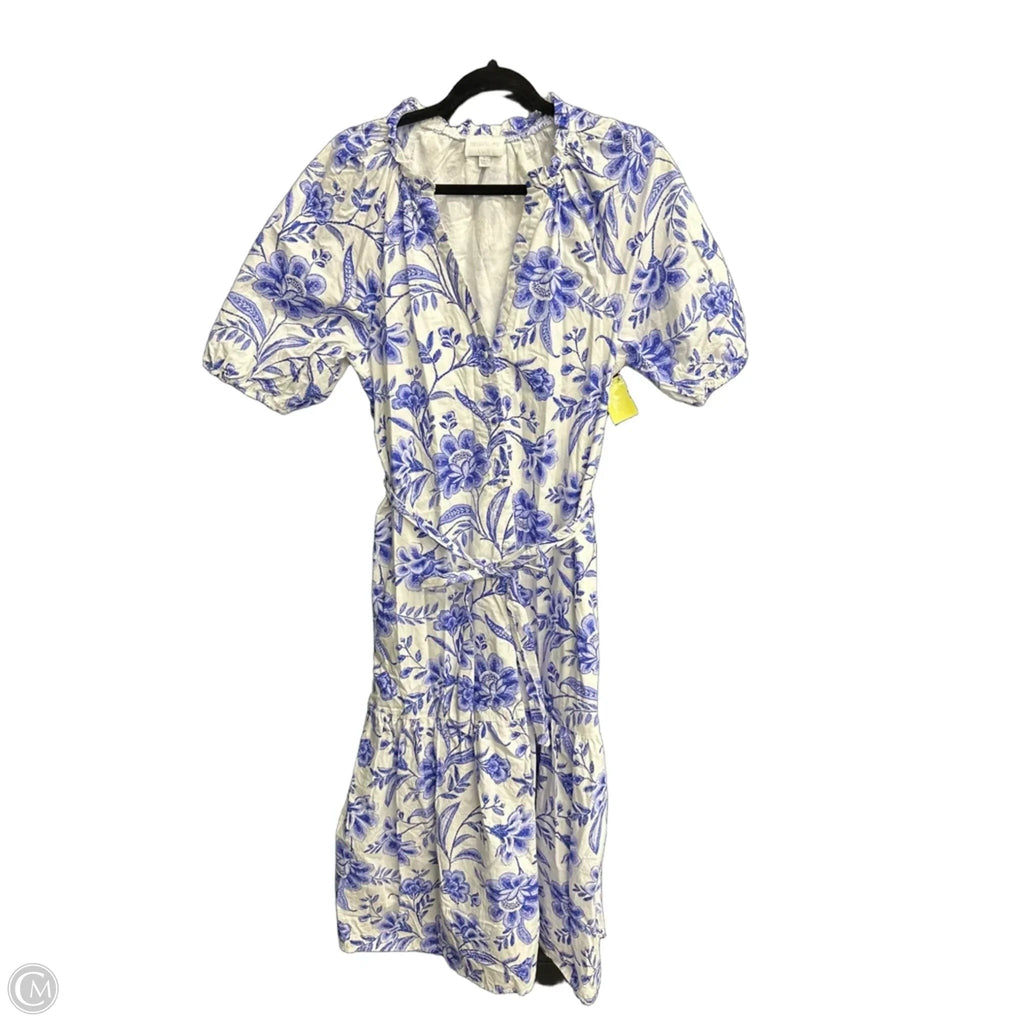 Dress Casual Maxi By Sugar Lips In Blue & White, Size: S