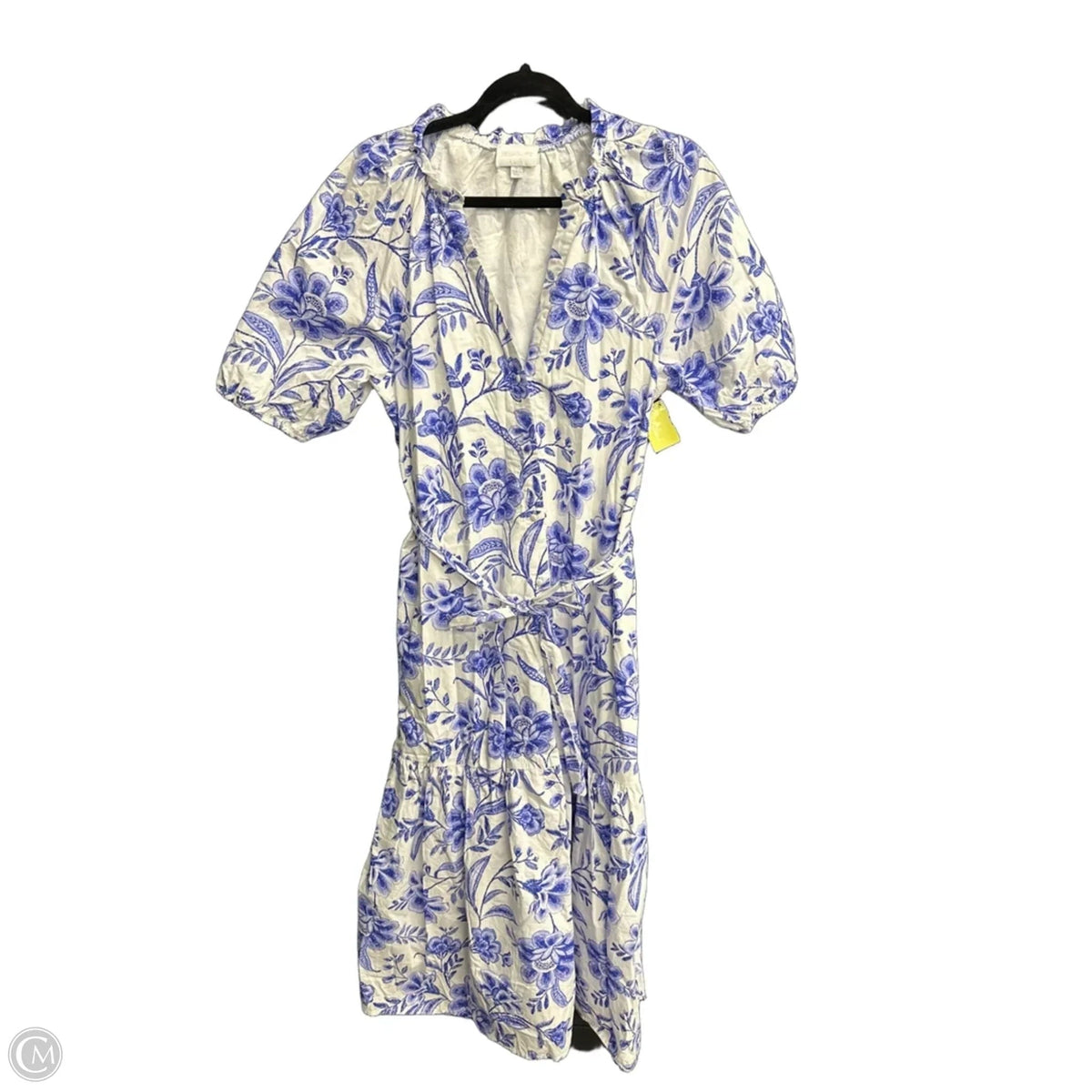 Dress Casual Maxi By Sugar Lips In Blue & White, Size: S