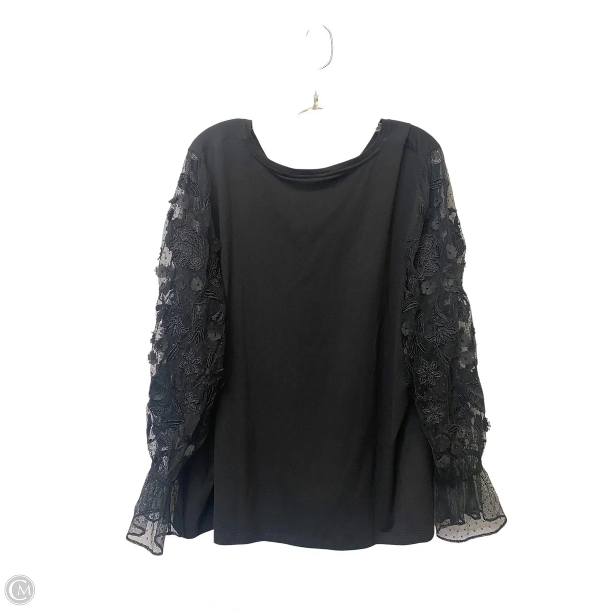 Top Long Sleeve By Chicos In Black, Size: 4