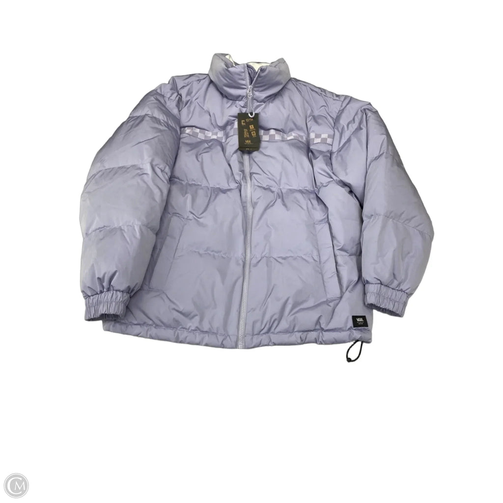 Jacket Puffer & Quilted By Vans In Purple, Size: L
