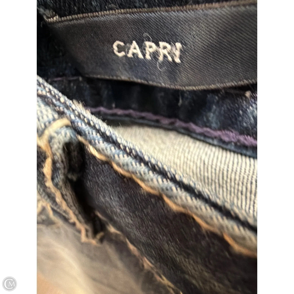Capris By Vigoss In Blue Denim, Size: 10