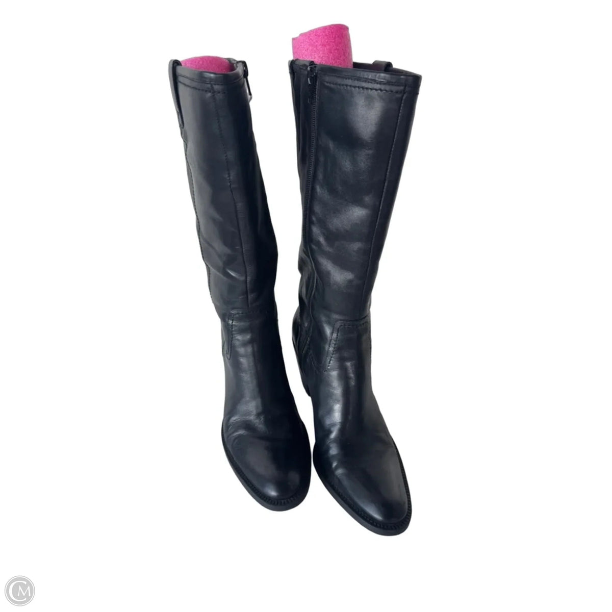 Boots Mid-calf Heels By Bandolino In Black, Size: 7.5