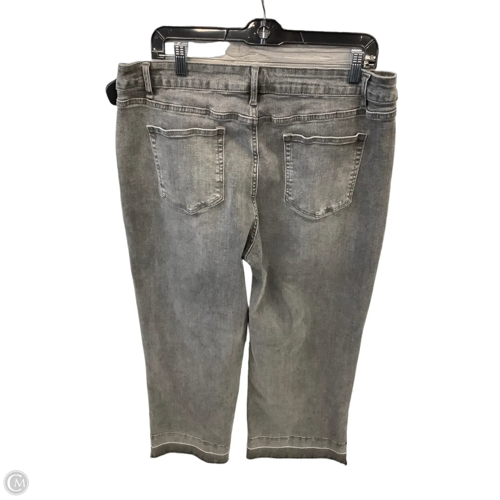 Pants Wide Leg By Clothes Mentor In Grey Denim, Size: 18