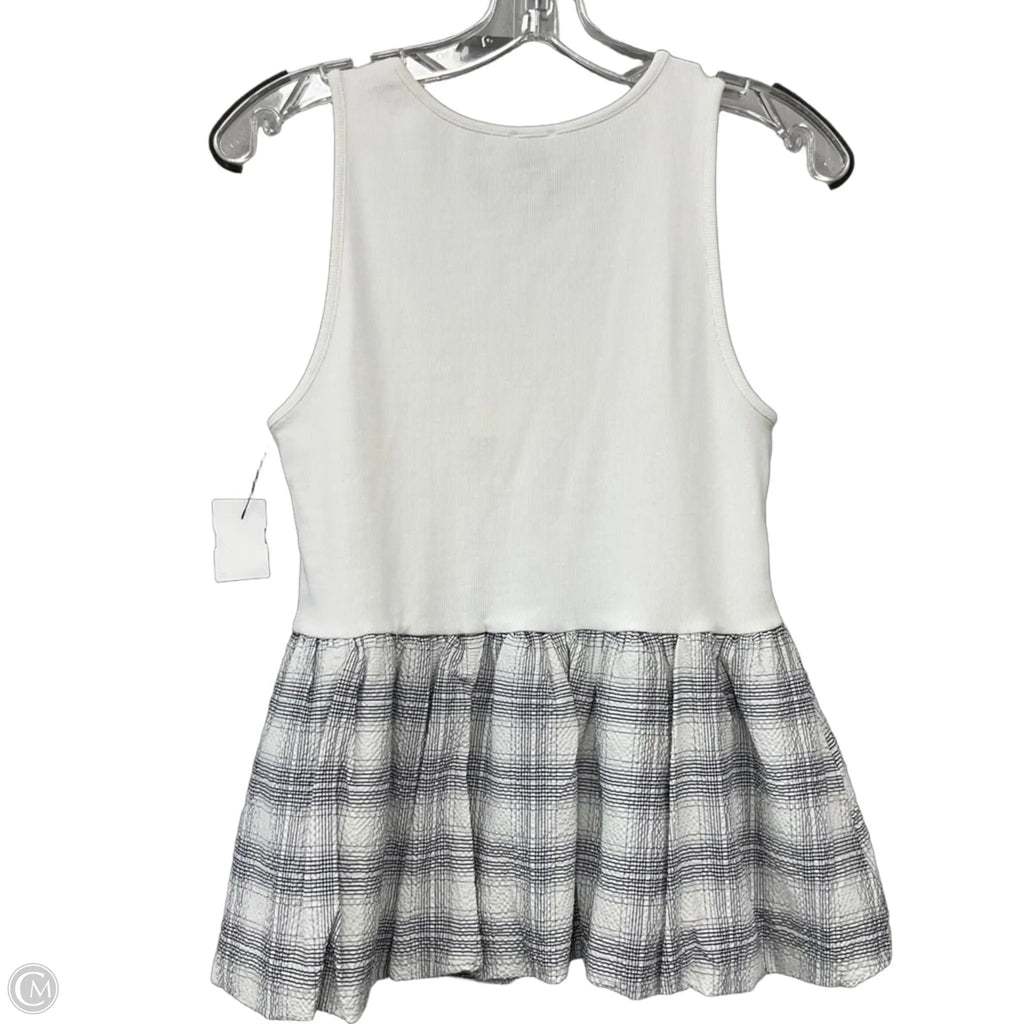 Top Sleeveless By Maeve In White, Size: M