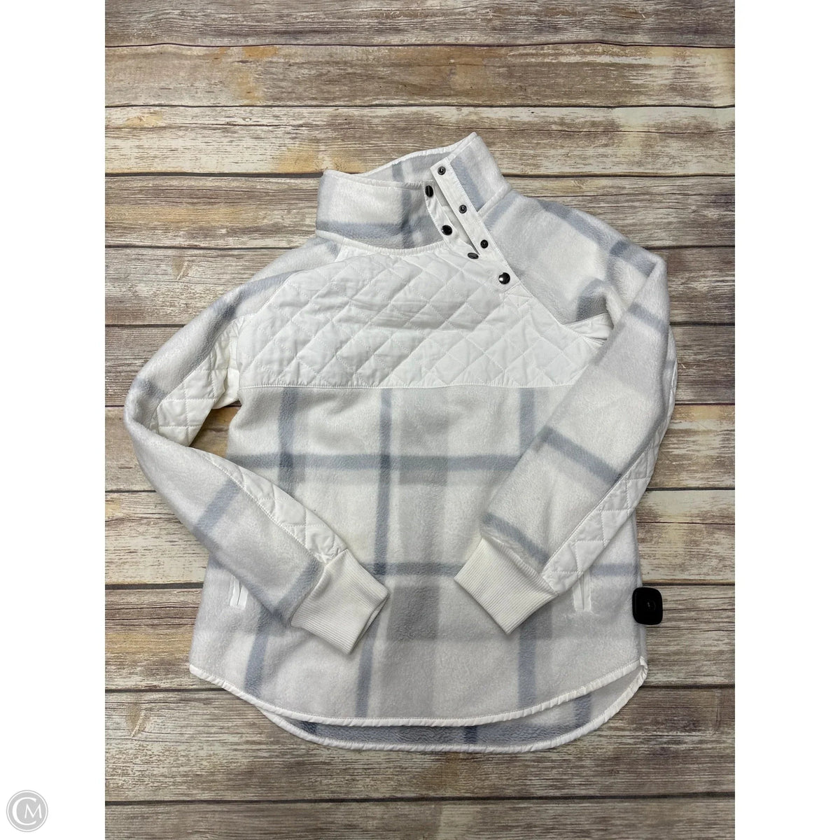 Jacket Fleece By Abercrombie And Fitch In Plaid Pattern, Size: S