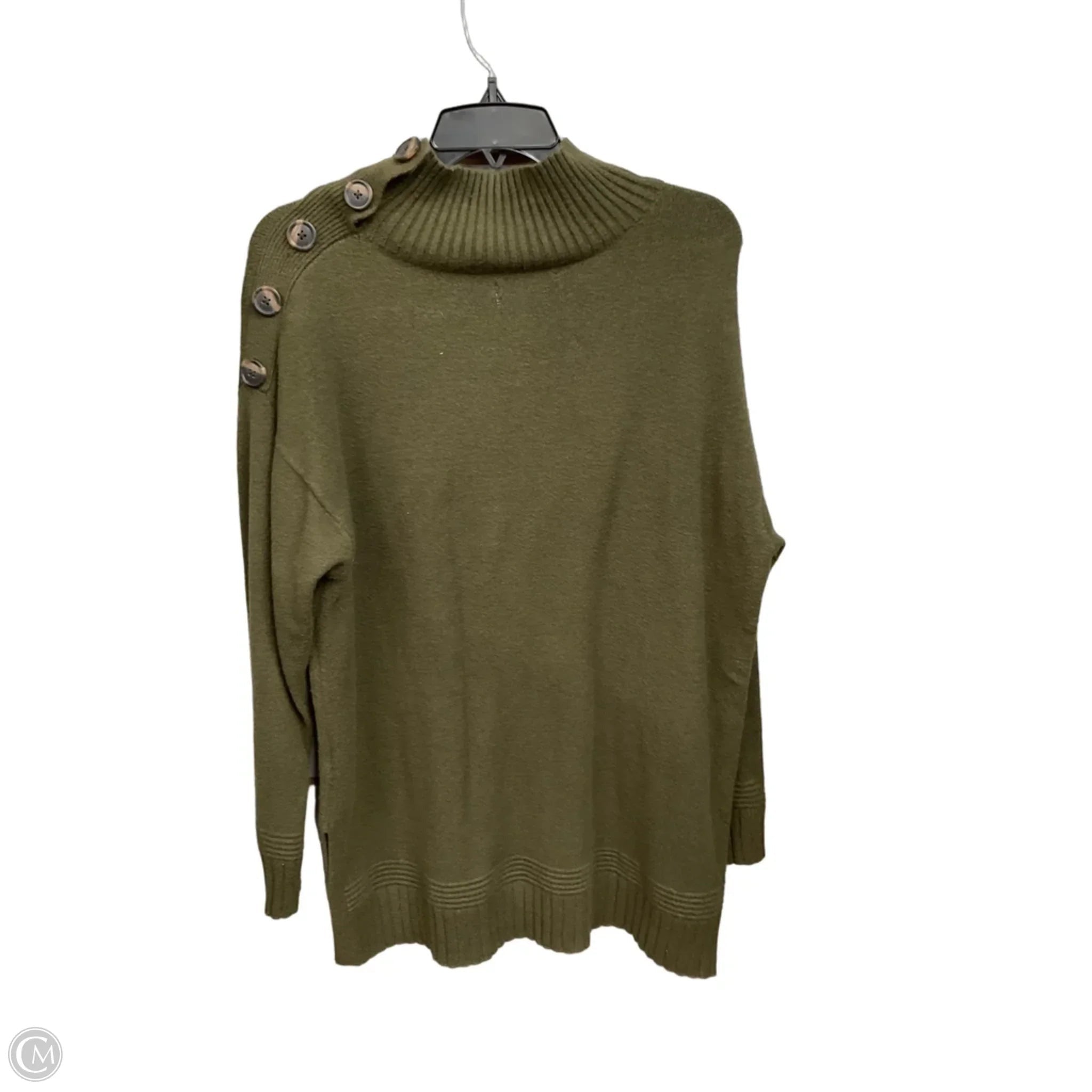 Sweater By Anthropologie In Green, Size: L