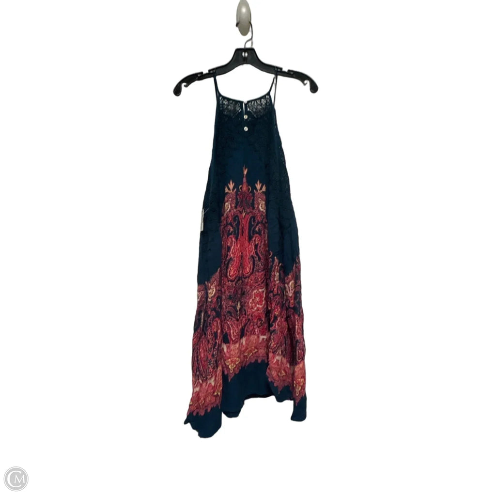 Dress Casual Short By Free People In Blue & Pink, Size: L