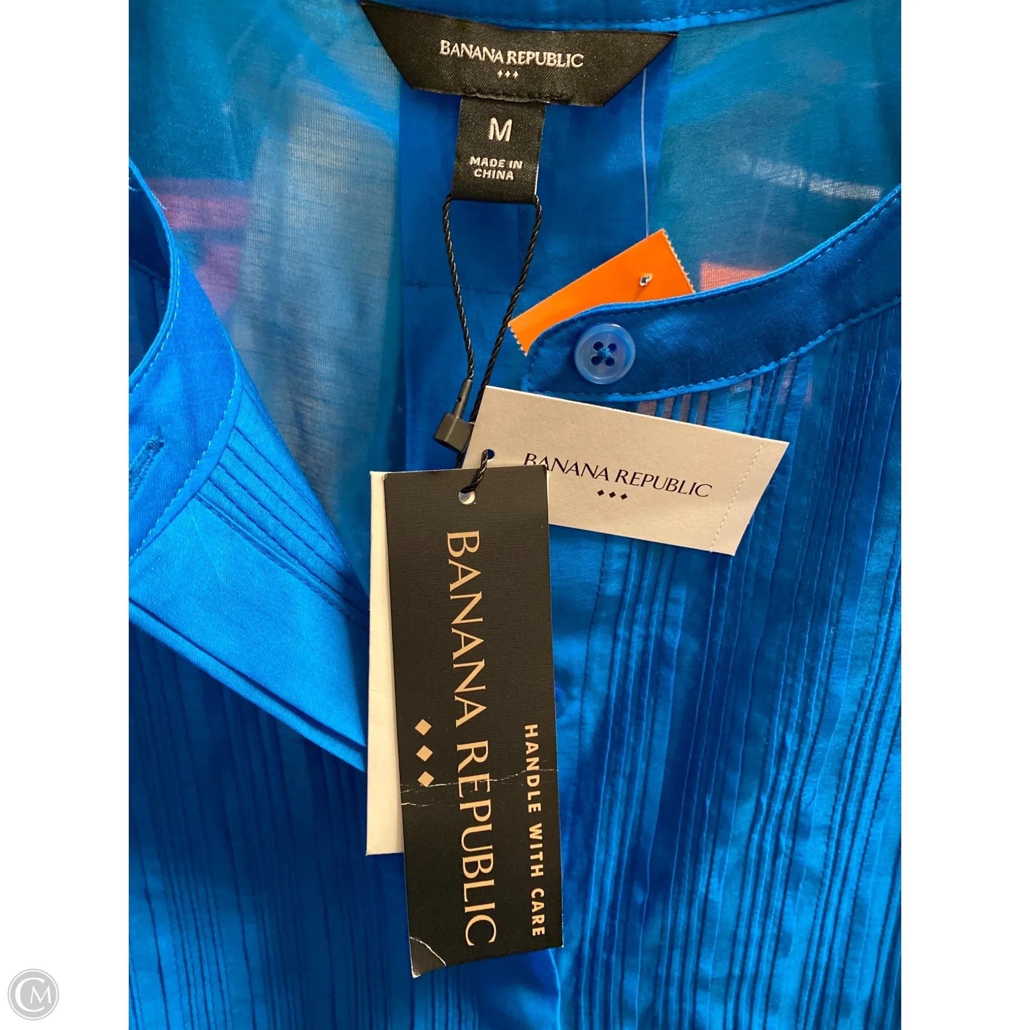Dress Casual Midi By Banana Republic In Blue, Size: M