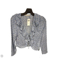 Top Long Sleeve By Abercrombie And Fitch In Blue & White, Size: Xs