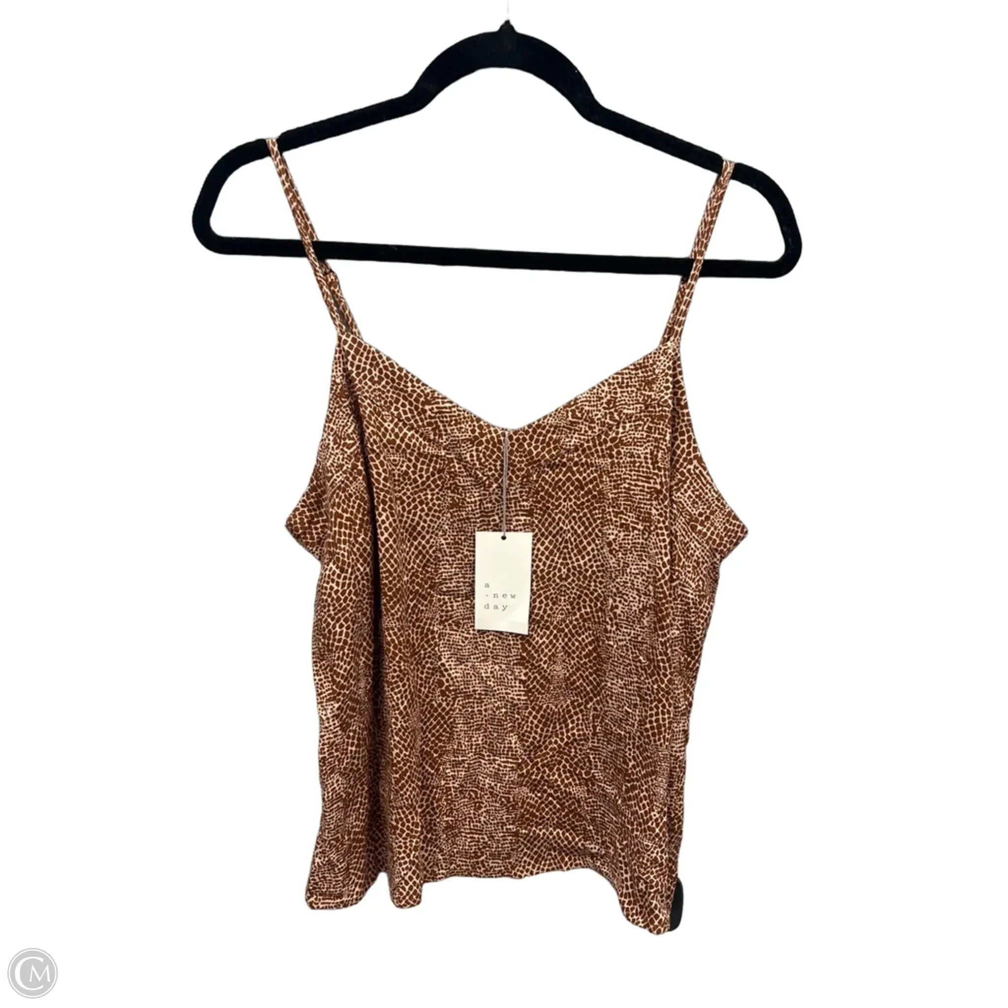 Top Sleeveless By A New Day In Animal Print, Size: M