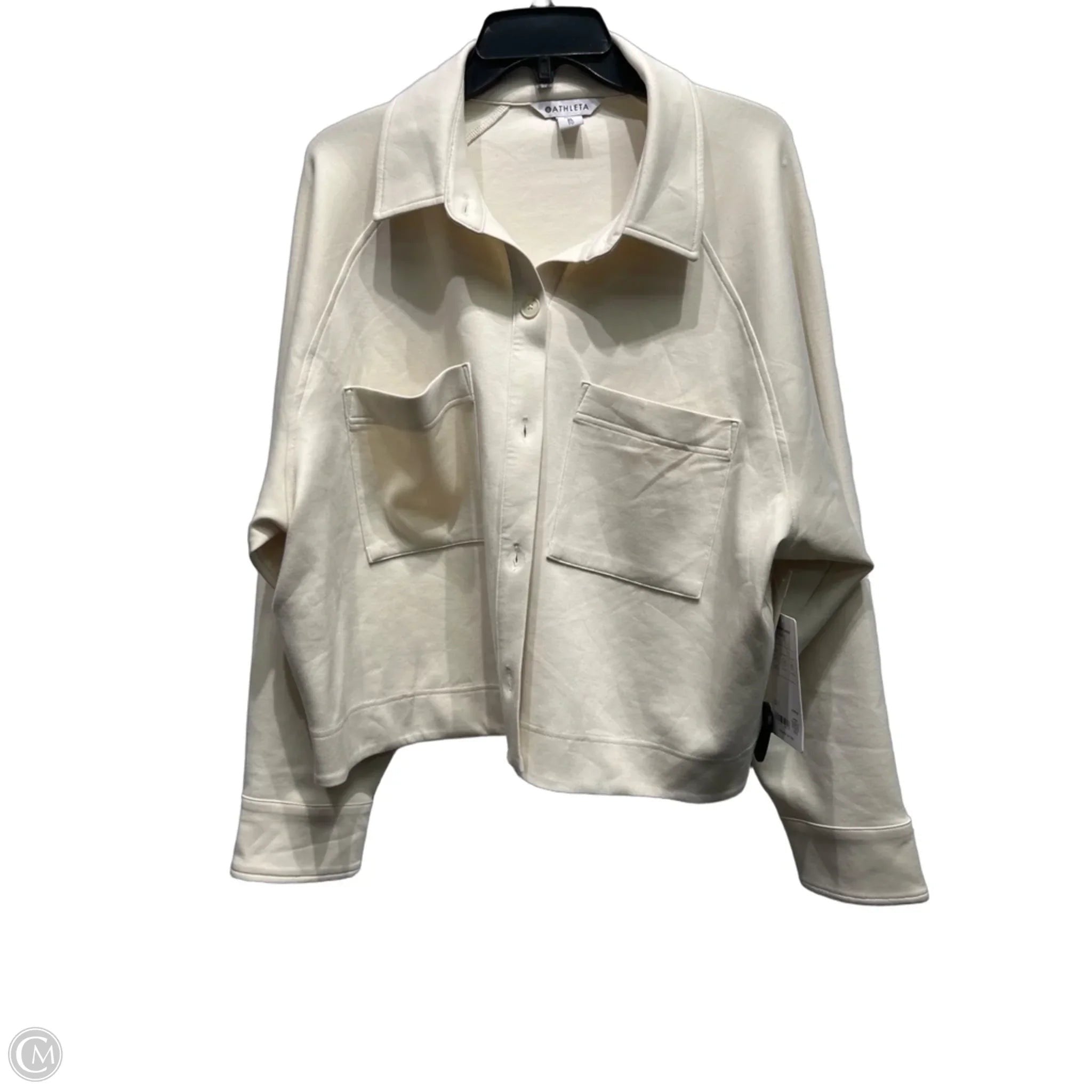 Top Long Sleeve By Athleta In Cream, Size: Xl