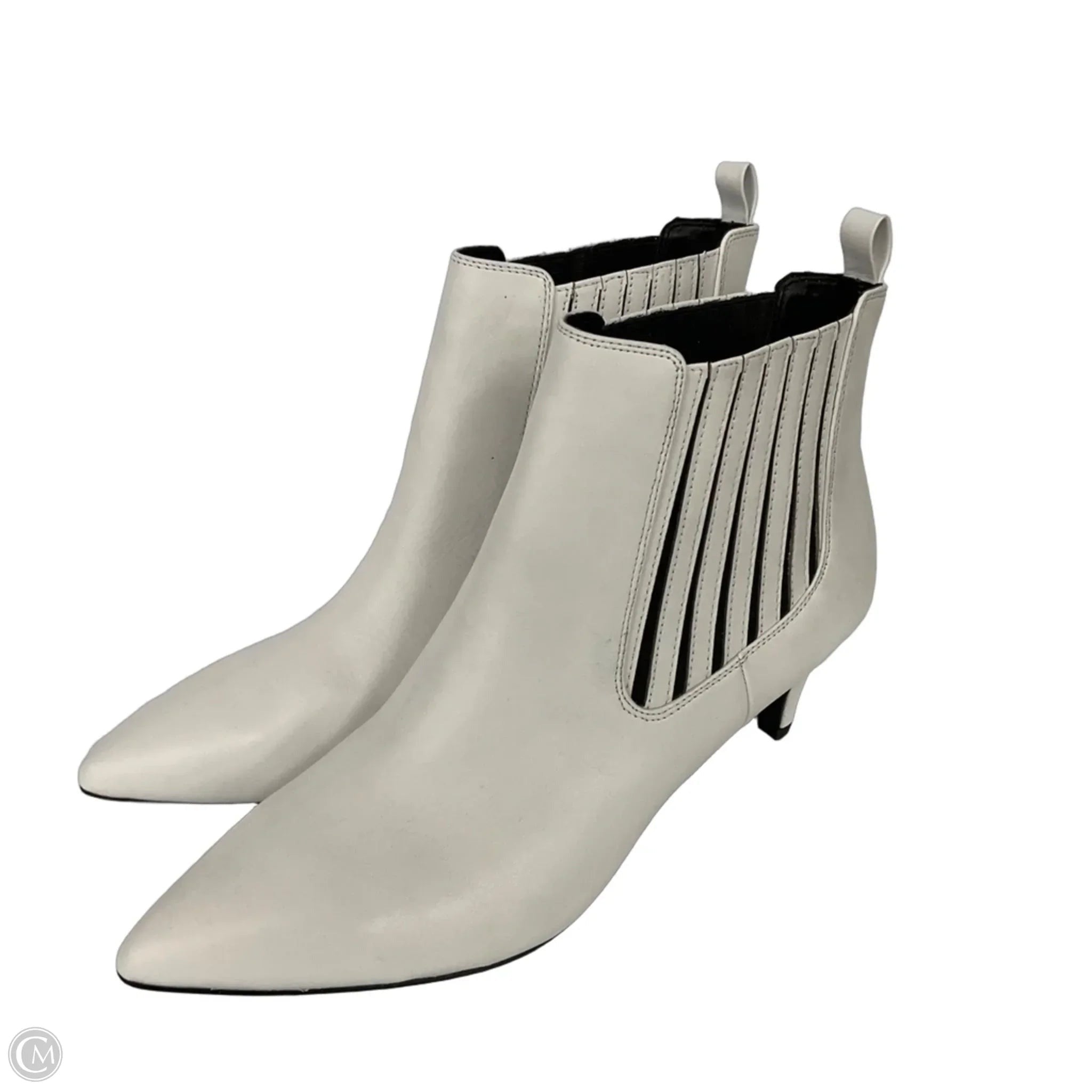 Boots Ankle Heels By Bleecker & Bond In White, Size: 11