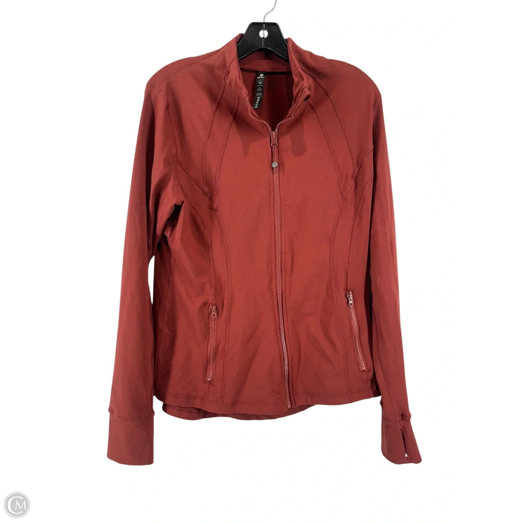 Athletic Jacket By 90 Degrees By Reflex In Brown, Size: L