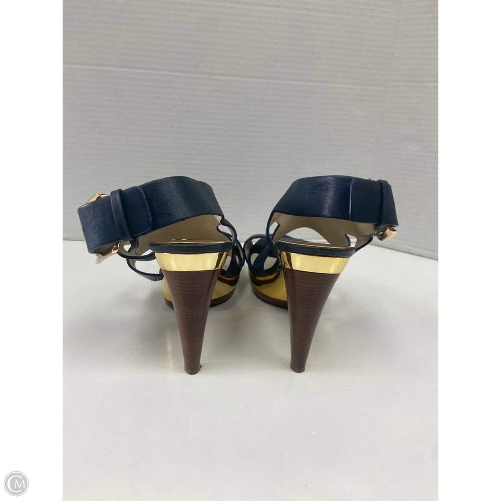 Shoes Heels Block By Michael By Michael Kors In Navy, Size: 9