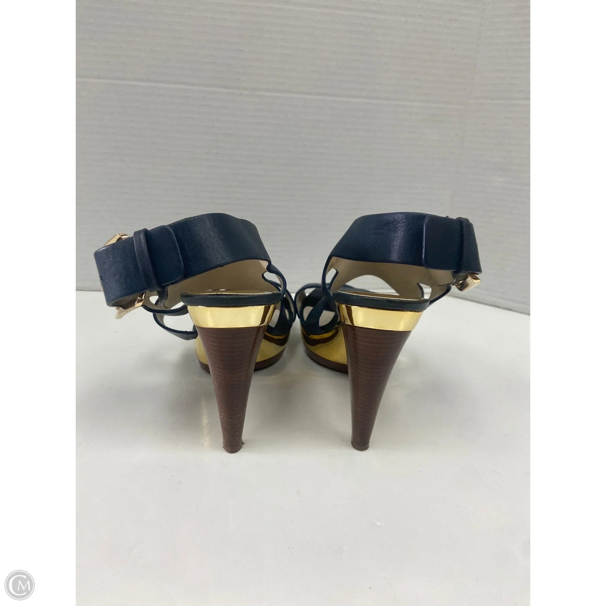 Shoes Heels Block By Michael By Michael Kors In Navy, Size: 9