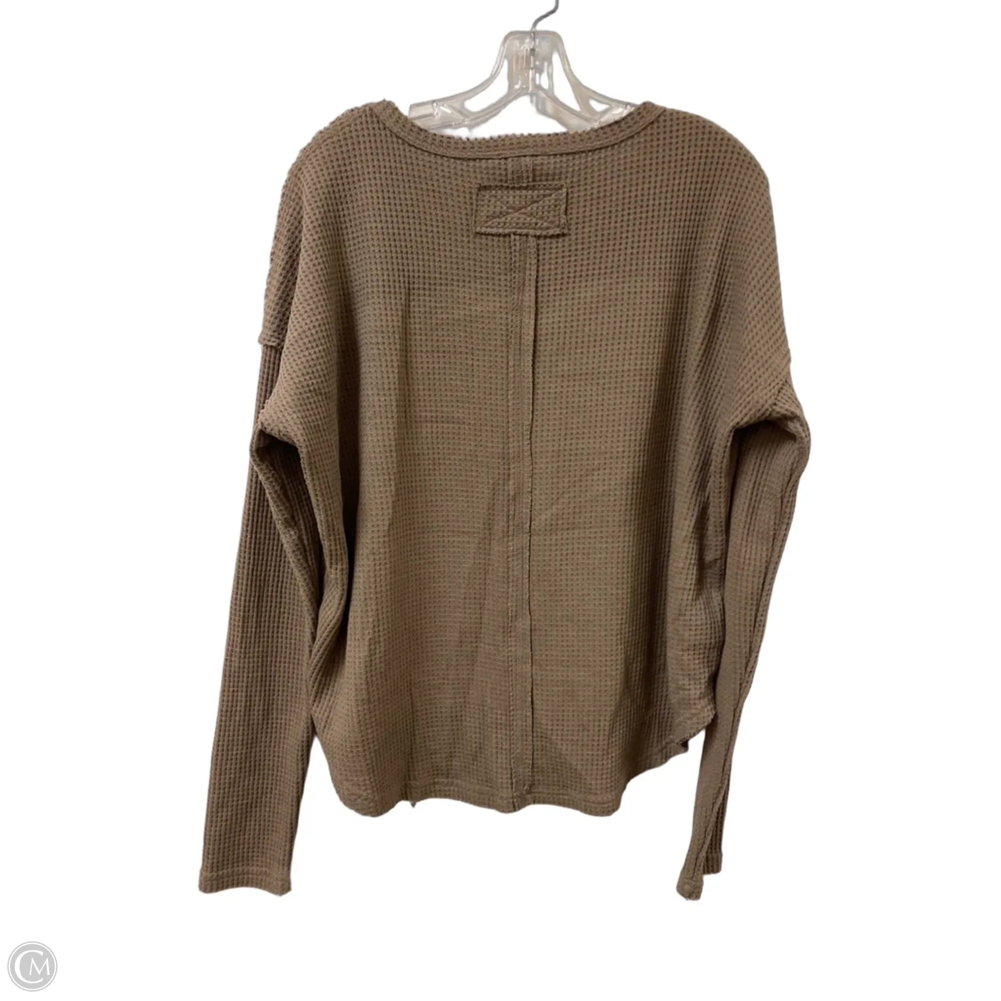 Top 2pc 3/4 Sleeve By La Miel In Tan, Size: M